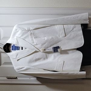 NWT Faconnable 100% Cotton Bone Ivory Jacket